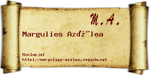 Margulies Azálea névjegykártya